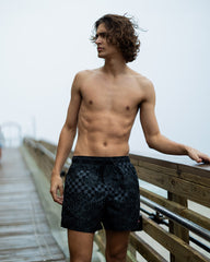 3AM CHECK SWIM SHORTS