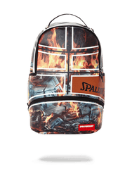 SPALDING X SPRAYGROUND FIRE MONEY BACKPACK