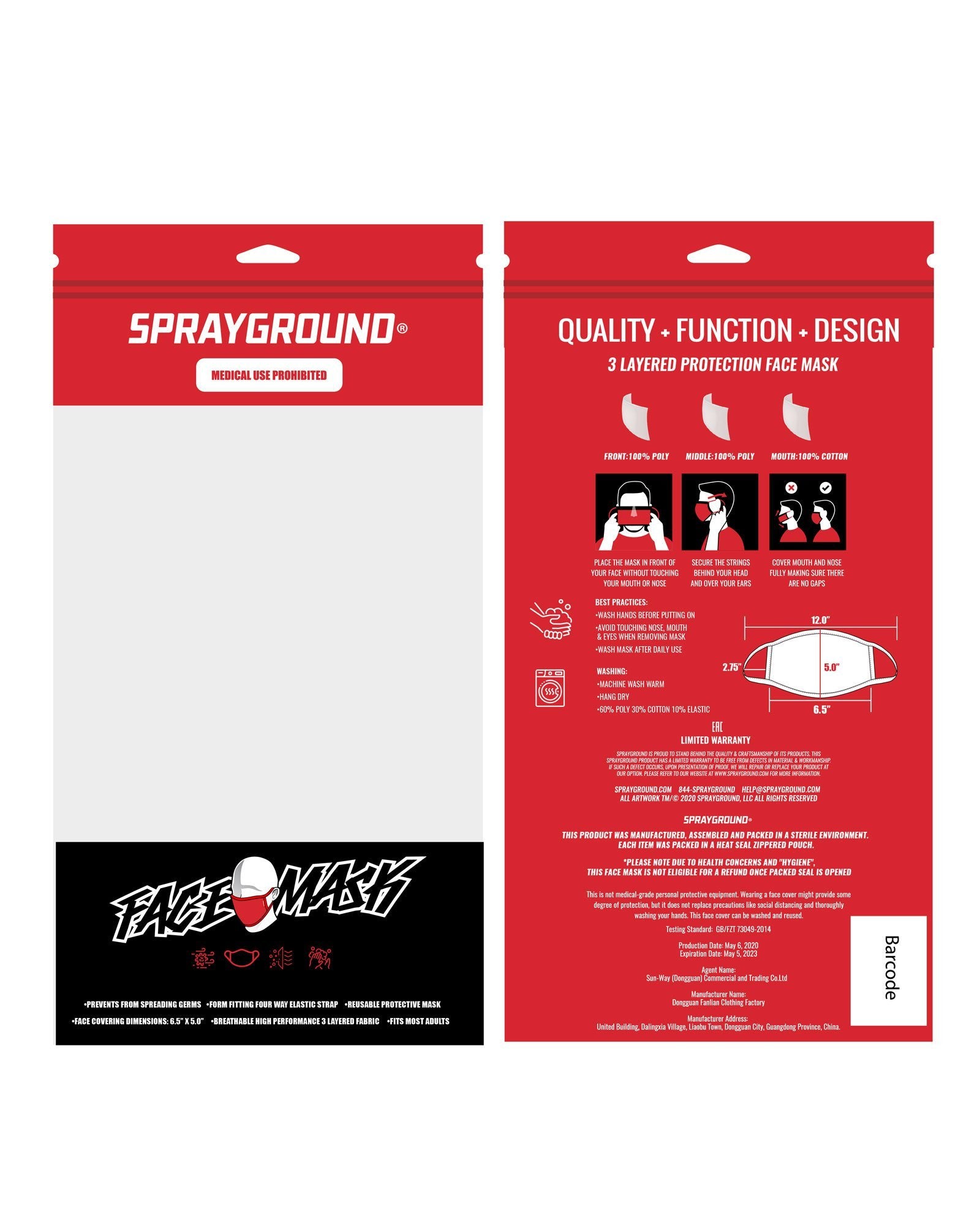 OFFENDED FORM-FITTING MASK