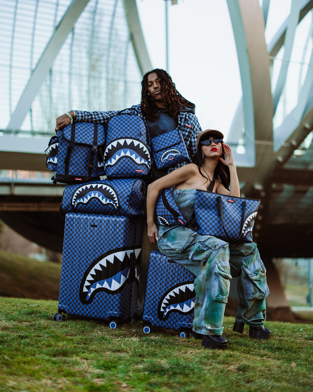 MIDNIGHT MAGIC SHARKS IN PARIS BACKPACK